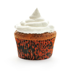 Cupcake with whipped cream