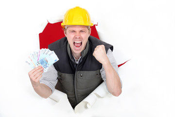 Builder excited about pay day