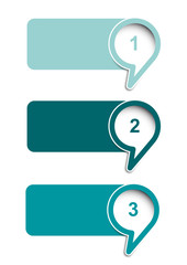 Obraz premium Vector faq labels