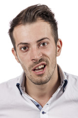 Obraz premium Funny man face