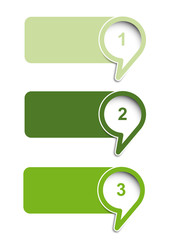 Obraz premium Vector faq labels