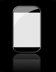 Smartphone vector on black background