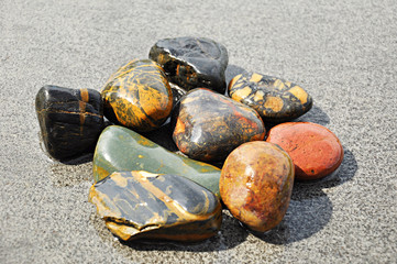 Group of stones on the ground
