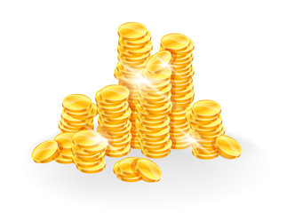 Golden coins