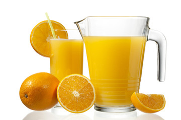 orange fruit and juice