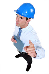 An unhappy architect.