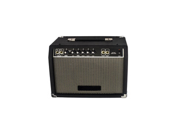 Electric guitar amplifier on isolated