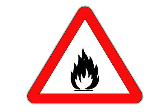 Fire danger road sign.