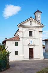 Obraz premium Church of San Carlo in Costigliole d'Asti, Italy