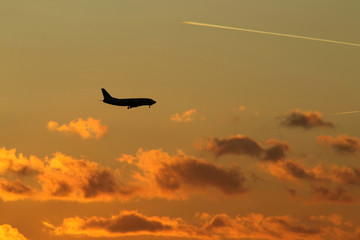 Landing of airplane