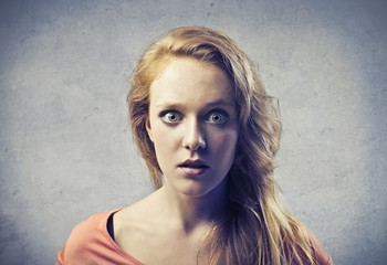 Blonde Girl Amazed