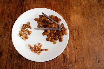 Apricot seeds cracked