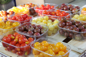 Cherry tomatoes at a French market