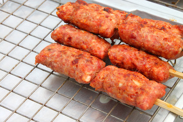Grilled fermented pork