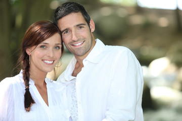 Fototapeta premium couple relaxing outdoors
