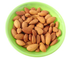 almonds in bowl