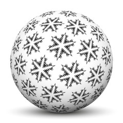 Kugel, Christbaumschmuck, Weihnachten, Christmas, Eiskristalle