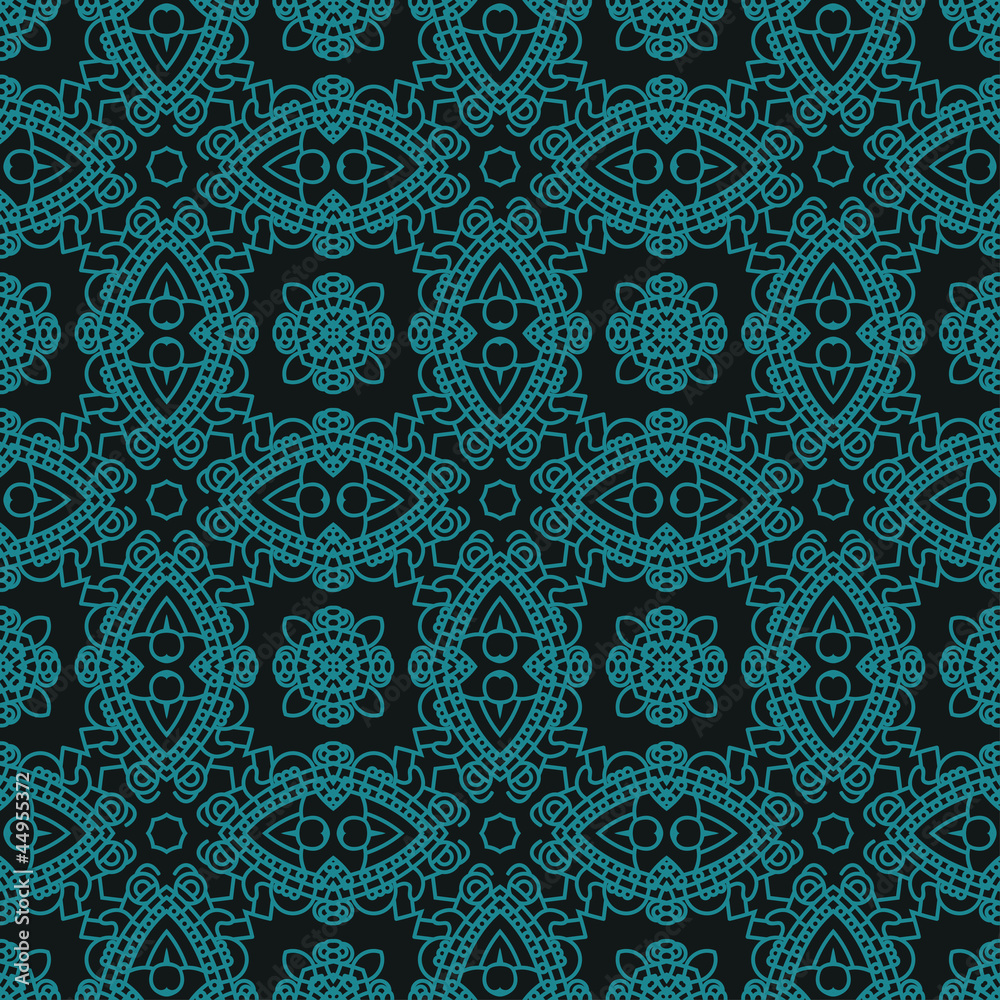 Poster decorative retro pattern
