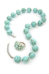 Necklace isolated on the white