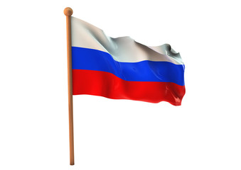 Russian flag  3D