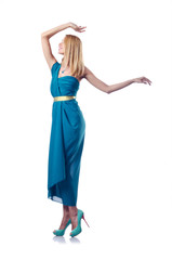 Naklejka premium Fashion concept - woman on white