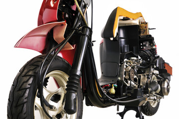 スクーターのカットモデル