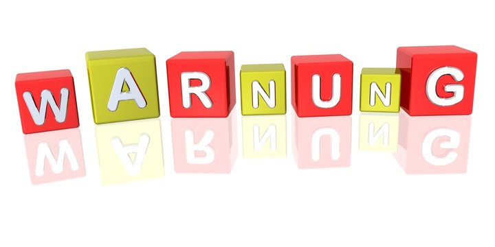 3D Bunte W&uuml;rfel - Warnung II