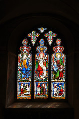 Fototapeta na wymiar Medieval Stained Glass Window