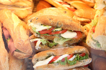 Mozzarella Tomato sandwiches