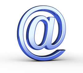 blue e-mail symbol