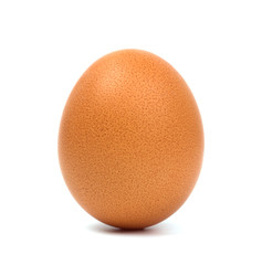 Egg closeup isolated on white background