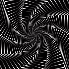 Papier Peint photo autocollant Psychédélique Illustration de fond effet spirale.