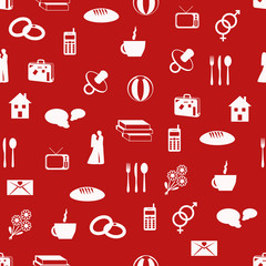 family seamless pattern