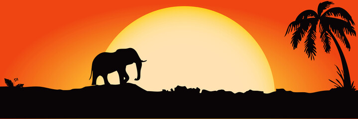 Plakat Elephant in Africa