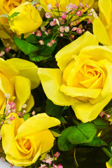 Art design Rose fabric in Thailand.