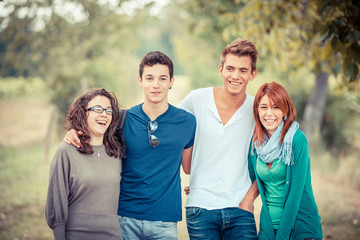 Group of Teenage Friends Outdoor