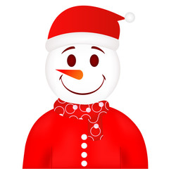 スマイル　雪だるま　笑顔　サンタ　クリスマス