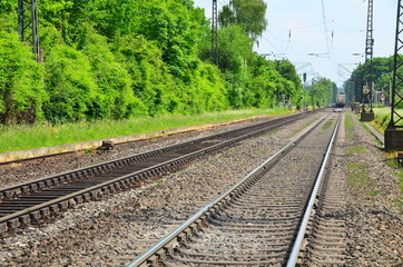 Fototapeta na wymiar Parallel Railway tracks