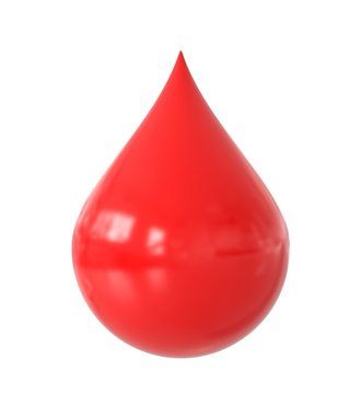 3d blood drop