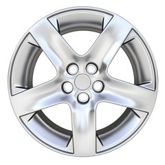 Obraz premium 3d car rim - front view