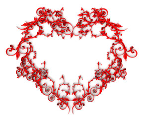 3d ornamental heart