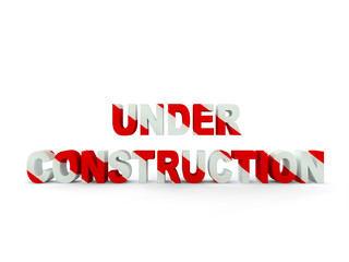 Fototapeta premium 3d under construction