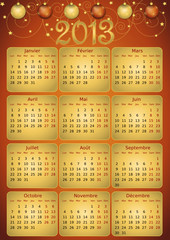 Calendrier 2013 simple - facilement éditable