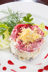 Russian herring salad