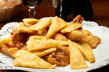 fritto misto di specialità palermitane