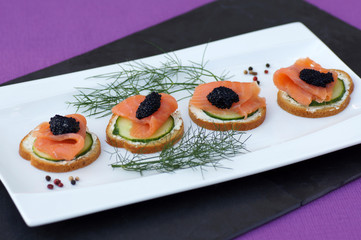 toasts tartare saumon lump 1