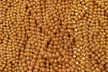 Gold Beads at the Otavalo Market