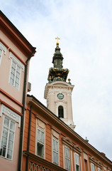Fototapeta na wymiar Widok kościoła w Nowy Sad, Serbia