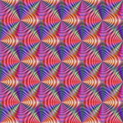 Fototapete Psychedelisch Nahtloses psychedelisches Muster