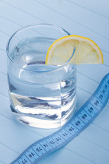 water for healthy life with lemon